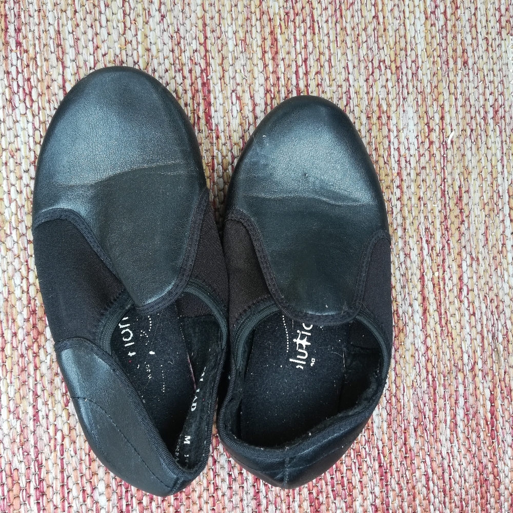 Black Stretch Tap Shoe